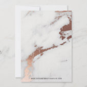 Moderne uitnodiging voor weddenschappen en rozen (Achterkant)