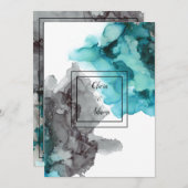 Moderne uitnodiging voor weddenschappen Formele wo (Voorkant / Achterkant)