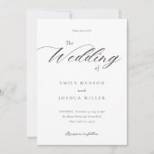 Moderne uitnodiging voor weddenschappen in legant (Voorkant)