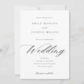 Moderne uitnodiging voor weddenschappen in legant (Voorkant)