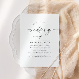 Moderne uitnodiging voor weddenschappen in legant 