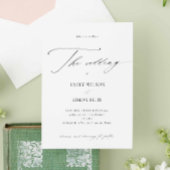 Moderne uitnodiging voor weddenschappen in legant 