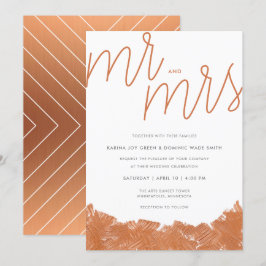 Moderne uitnodiging voor weddenschappen in penseel