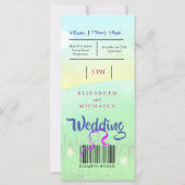 Moderne uitnodiging voor weddenschappen op het bru (Achterkant)