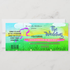 Moderne uitnodiging voor weddenschappen op het bru