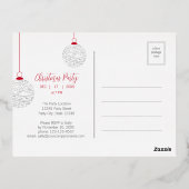 Moderne uitnodiging voor zakelijke kerst met elega (Achterkant)