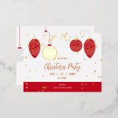 Moderne uitnodiging voor zakelijke kerst met elega (Voorkant / Achterkant)