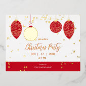 Moderne uitnodiging voor zakelijke kerst met elega (Voorkant)