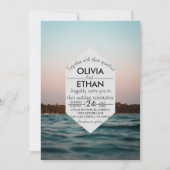 Moderne uitnodiging voor zeeverbindingen op zee (Voorkant)