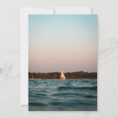 Moderne uitnodiging voor zeeverbindingen op zee (Achterkant)