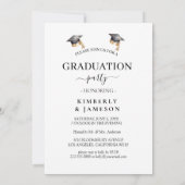 Moderne uitnodigingen van de Joint Graduation Part (Achterkant)