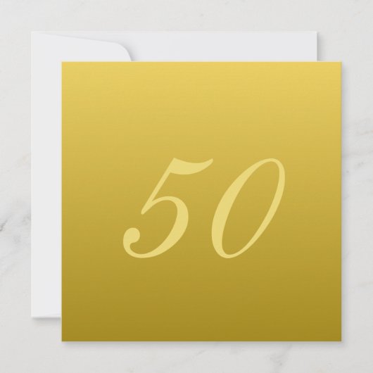 Moderne uitnodigingen voor 50-jarig jubileum (Voorkant)