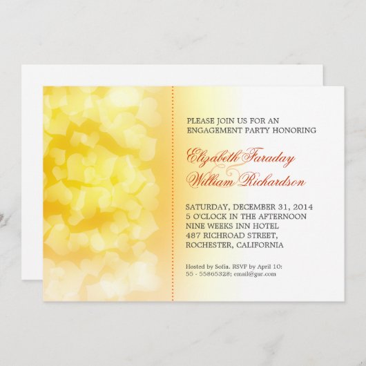 Moderne uitnodigingen voor engagementsfeestjes (Voorkant / Achterkant)