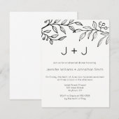 Moderne uitnodigingen voor het diner van de branch (Voorkant / Achterkant)