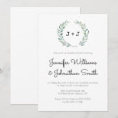 Moderne uitnodigingen voor het dineren met de grot (Voorkant / Achterkant)