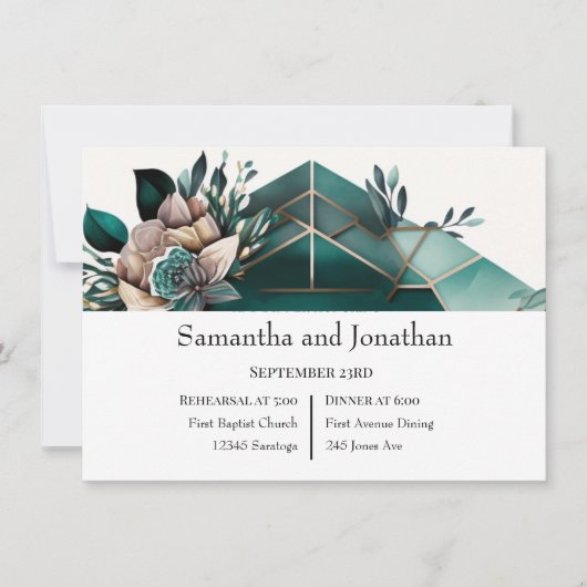 Moderne uitnodigingen voor het horen van beelden i (Voorkant)