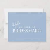 Moderne Uitnodigingskaart voor Bruidsmeisjes Kaart (Voorkant)