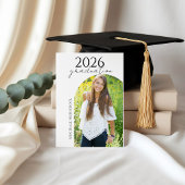 Moderne uitnodigingskaart voor eindexamen 2026 met kaart