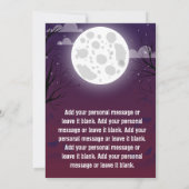 Moderne uitnodigingskaart voor Halloween op maat Kaart (Achterkant)