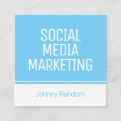 Moderne uitstand vierkante visitekaartje (Voorkant)