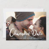 Moderne uitstel van de bruiloft verandering van da aankondiging (Voorkant)