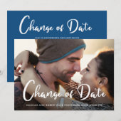 Moderne uitstel van de bruiloft verandering van da aankondiging (Voorkant / Achterkant)