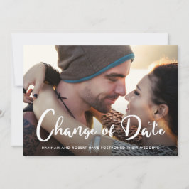 Moderne uitstel van de bruiloft verandering van da aankondiging