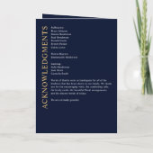 Moderne Uitvaart / Gedenkdienst / Viering van het  Programma (Achterkant)