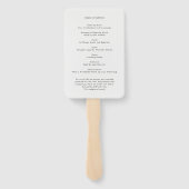 Moderne Uitvaart | Herdenkingsdienst Volgorde Foto Handwaaier (Achterkant)