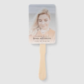 Moderne Uitvaart | Herdenkingsdienst Volgorde Foto Handwaaier (Voorkant)