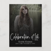 Moderne Uitvaart Script Viering Van Het Leven  Briefkaart (Voorkant)