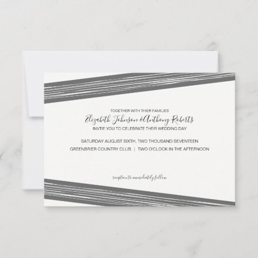 Moderne uitvindingen van het zwarte en witte gestr kaart (Voorkant)