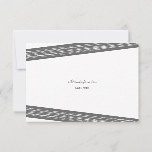 Moderne uitvindingen van het zwarte en witte gestr kaart (Achterkant)