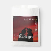 Moderne ultra chique minimale foto bruiloft bedankzakje (Voorkant)