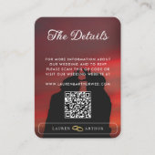 Moderne ultra chique minimale foto bruiloft detail informatiekaartje (Voorkant)