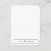Moderne ultra chique minimale foto bruiloft detail informatiekaartje (Achterkant)