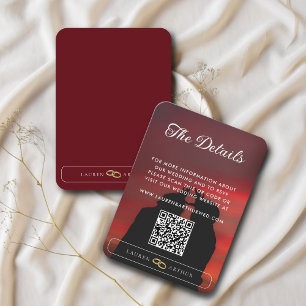 Moderne ultra chique minimale foto bruiloft detail informatiekaartje