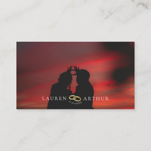 Moderne ultra chique minimale foto bruiloft RSVP Informatiekaartje (Achterkant)