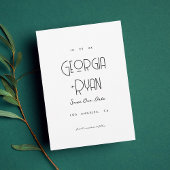 Moderne Ultra-Minimalistische Gewone Art Deco Brui Save The Date