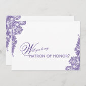 Moderne Ultra Violet Kanten Trouw Matrone van Eer (Voorkant / Achterkant)