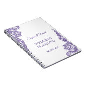 Moderne Ultra Violet Kanten Trouw Planner Notitieboek (Rechterzijde)