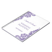 Moderne Ultra Violet Kanten Trouw Planner Notitieboek (Linkerzijde)