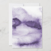 Moderne Ultra Violet Ombre Goud Geometrische Bruil Kaart (Achterkant)