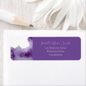 Moderne ultra Violet Waterverf Wash Weduwen RTS Etiket (Insitu)