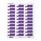 Moderne ultra Violet Waterverf Wash Weduwen RTS Etiket (Full Sheet)