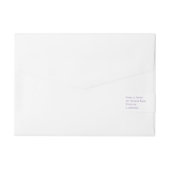 Moderne ultraviolette Waterverf kleurenwassing Adreslabel Wikkel (Achterkant)