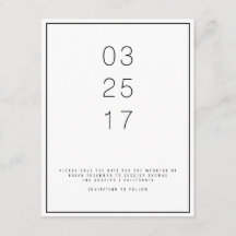 Moderne Unica Sla de datumkaart op