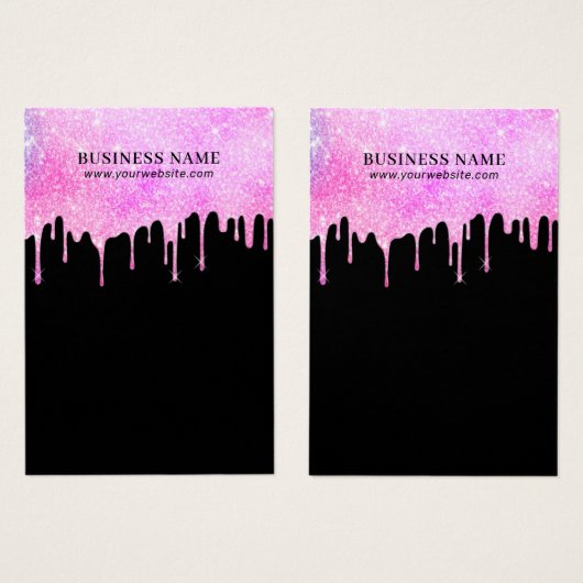 Moderne Unicorn Ombre stuurt sieraden Visitekaartje (Voorkant /achterkant)