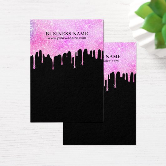 Moderne Unicorn Ombre stuurt sieraden Visitekaartje (Bureau)