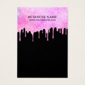 Moderne Unicorn Ombre stuurt sieraden Visitekaartje (Achterkant)